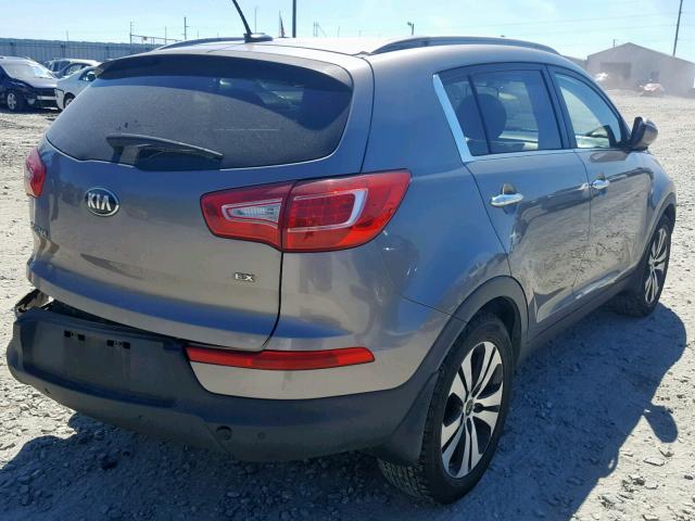 KNDPC3A28D7510553 - 2013 KIA SPORTAGE E SILVER photo 4