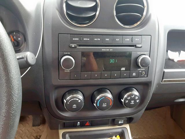 1J4NT4FB4AD506559 - 2010 JEEP COMPASS SP 金色 照片 9