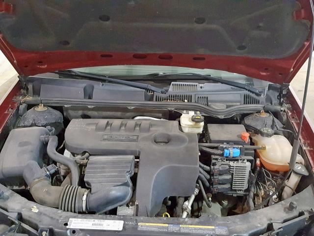 1G8AJ55FX7Z122814 - 2007 SATURN ION LEVEL RED photo 7