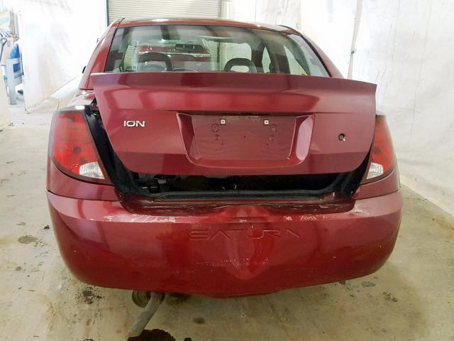 1G8AJ55FX7Z122814 - 2007 SATURN ION LEVEL RED photo 9