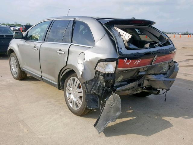 2LMDU68C08BJ12900 - 2008 LINCOLN MKX SILVER photo 3