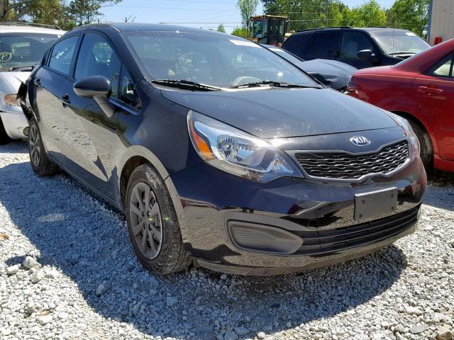 KNADM4A3XE6395246 - 2014 KIA RIO LX BLACK photo 1