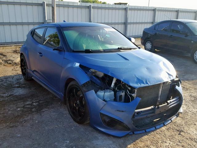 KMHTC6AE7GU264784 - 2016 HYUNDAI VELOSTER T BLUE photo 1