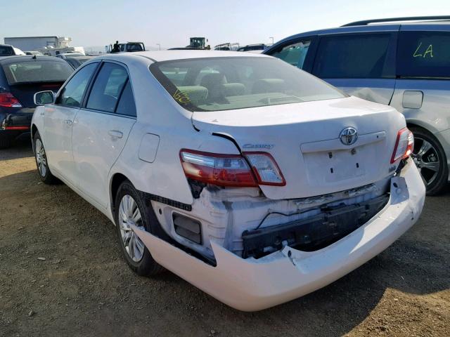 4T1BB46K09U099052 - 2009 TOYOTA CAMRY HYBR WHITE photo 3