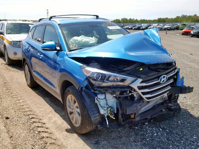 KM8J3CA43JU699225 - 2018 HYUNDAI TUCSON SEL BLUE photo 1