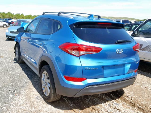 KM8J3CA43JU699225 - 2018 HYUNDAI TUCSON SEL BLUE photo 3