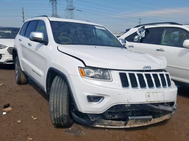 1C4RJFBG3EC102657 - 2014 JEEP GRAND CHER WHITE photo 1