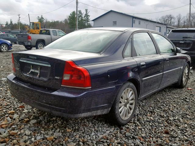 YV1TH592061429143 - 2006 VOLVO S80 2.5T BLUE photo 4