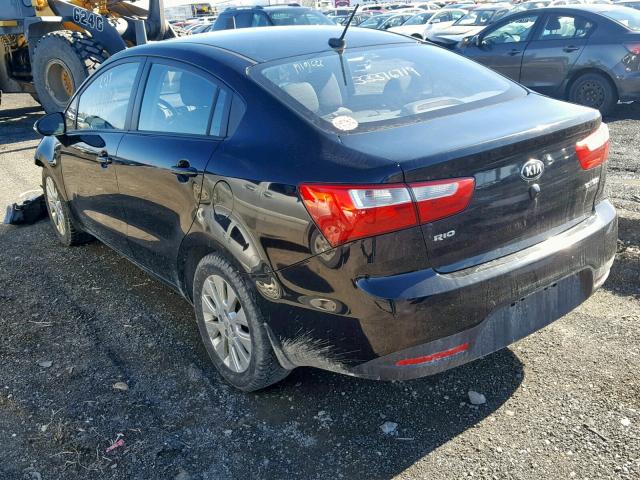 KNADN4A34F6429776 - 2015 KIA RIO EX BLACK photo 3