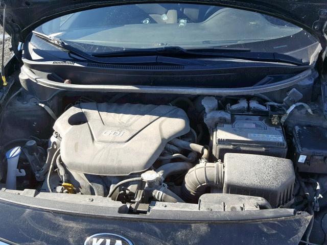 KNADN4A34F6429776 - 2015 KIA RIO EX BLACK photo 7