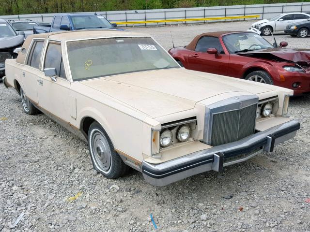 1MRBP96FXBY616231 - 1981 LINCOLN MARK VI TAN photo 1