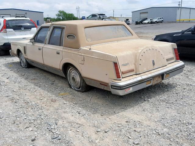 1MRBP96FXBY616231 - 1981 LINCOLN MARK VI TAN photo 3