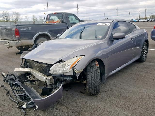 JNKCV64E98M119708 - 2008 INFINITI G37 BASE GRAY photo 2