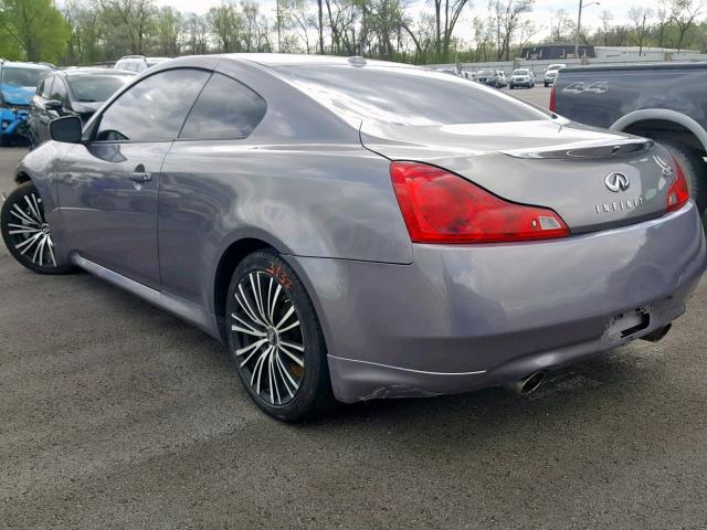 JNKCV64E98M119708 - 2008 INFINITI G37 BASE GRAY photo 3