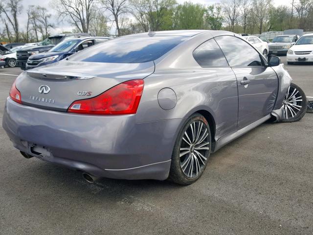 JNKCV64E98M119708 - 2008 INFINITI G37 BASE GRAY photo 4