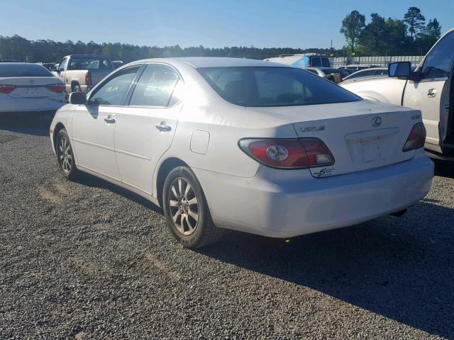 JTHBF30G720079061 - 2002 LEXUS ES 300 WHITE photo 3