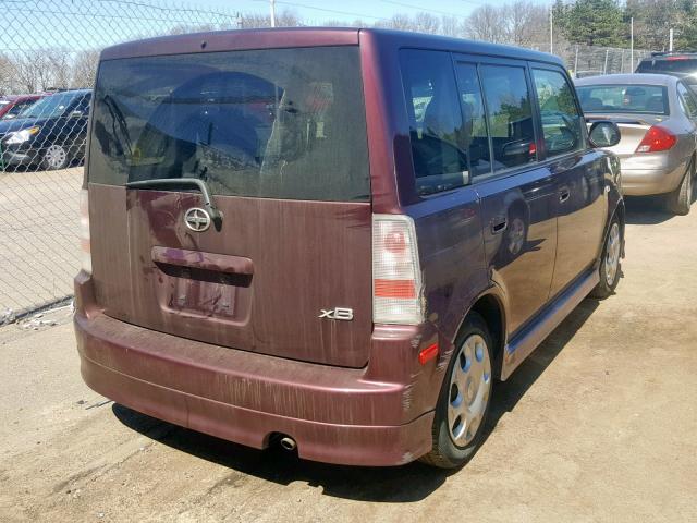 JTLKT324754005850 - 2005 TOYOTA SCION XB 栗色 照片 4