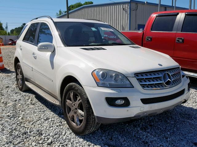 4JGBB86E27A268973 - 2007 MERCEDES-BENZ ML 350 WHITE photo 1