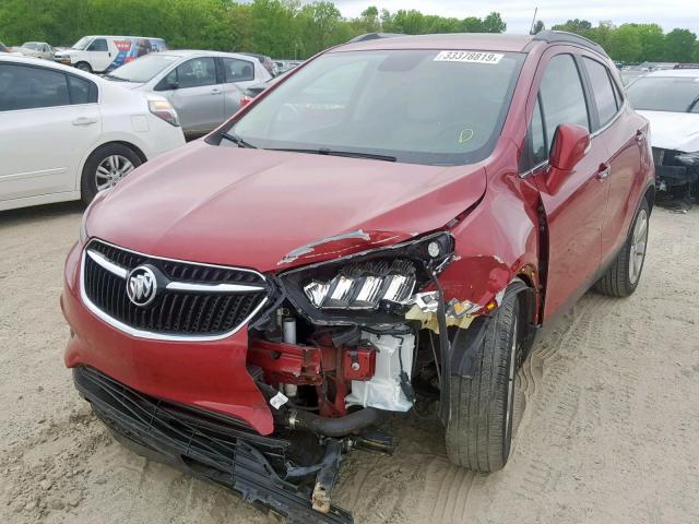 KL4CJCSB4HB054499 - 2017 BUICK ENCORE ESS RED photo 2