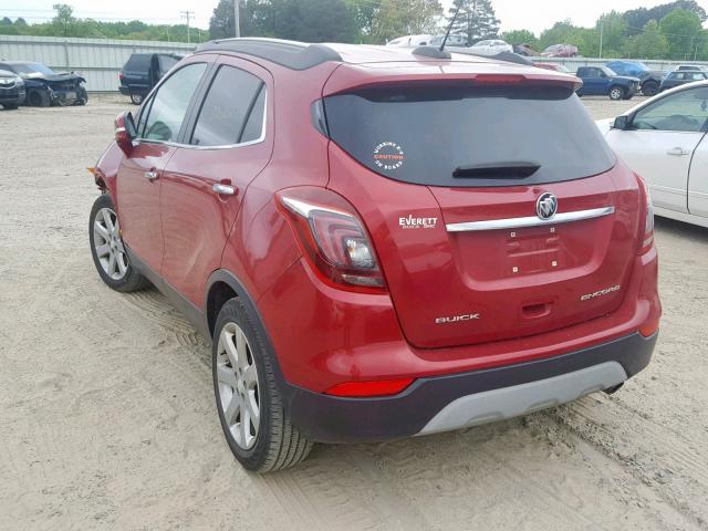 KL4CJCSB4HB054499 - 2017 BUICK ENCORE ESS RED photo 3