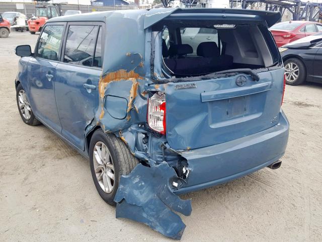 JTLKE50E481008213 - 2008 TOYOTA SCION BLUE photo 3