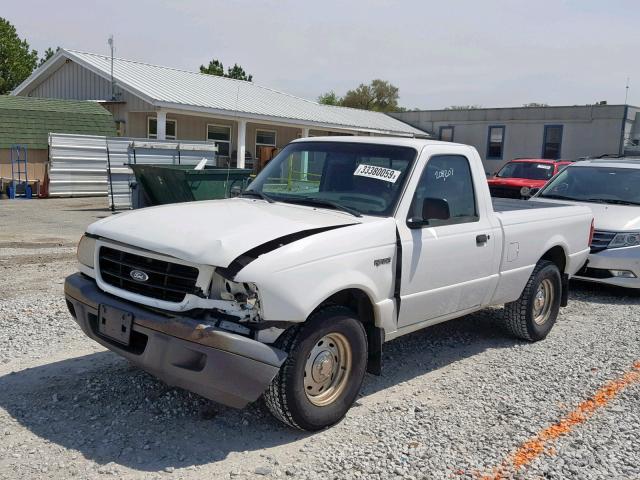 1FTYR10D92PA18282 - 2002 FORD RANGER WHITE photo 2