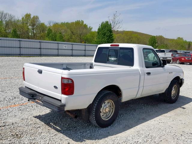 1FTYR10D92PA18282 - 2002 FORD RANGER WHITE photo 4