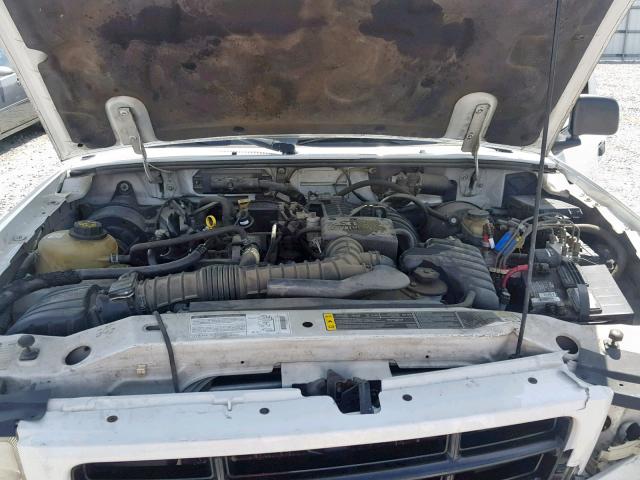 1FTYR10D92PA18282 - 2002 FORD RANGER WHITE photo 7