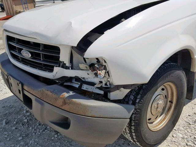 1FTYR10D92PA18282 - 2002 FORD RANGER WHITE photo 9