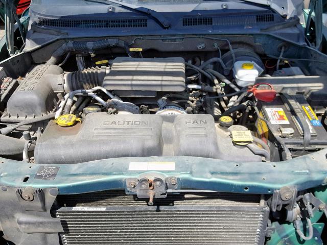 1B4HS38N32F207364 - 2002 DODGE DURANGO SP GREEN photo 7