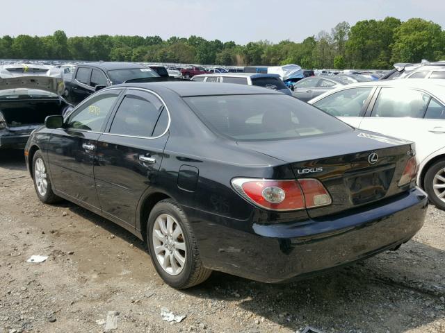 JTHBA30G545032390 - 2004 LEXUS ES 330 BLACK photo 3