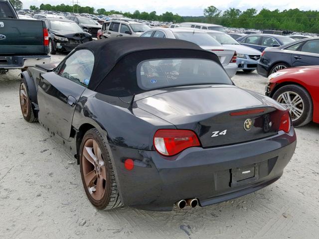 4USBU33547LW59787 - 2007 BMW Z4 3.0 BLACK photo 3