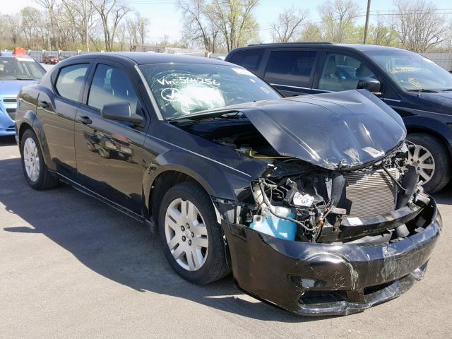 1B3BD4FB8BN564256 - 2011 DODGE AVENGER EX BLACK photo 1