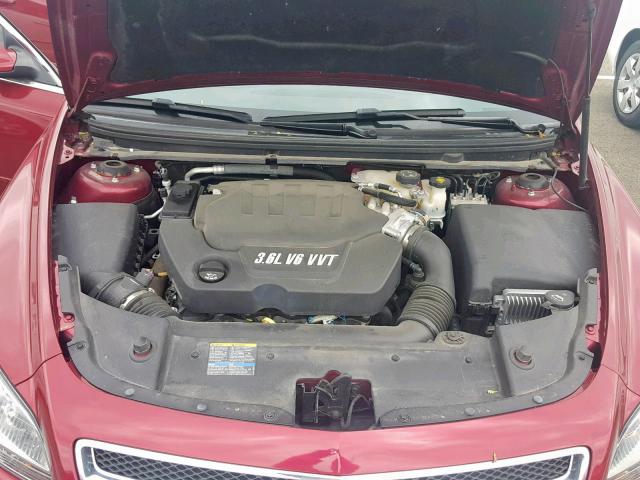 1G1ZD5E71AF128768 - 2010 CHEVROLET MALIBU 2LT 勃艮第红 照片 7