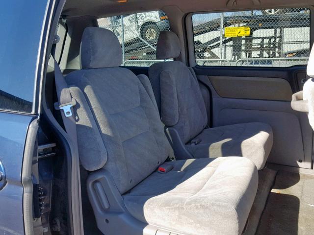 5FNRL18663B084375 - 2003 HONDA ODYSSEY EX BLUE photo 6