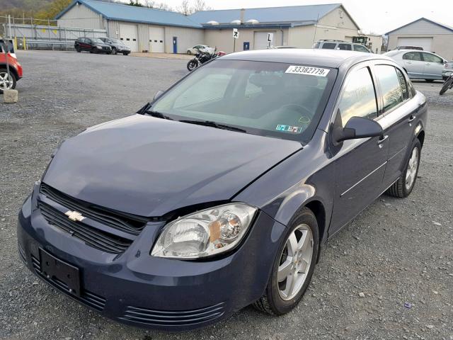 1G1AT58H597200338 - 2009 CHEVROLET COBALT LT CHARCOAL photo 2