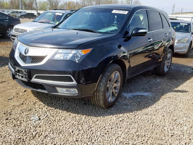 2HNYD2H53AH510272 - 2010 ACURA MDX ADVANC BLACK photo 2