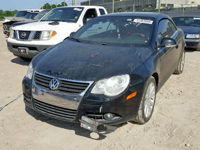 WVWFA71F27V041259 - 2007 VOLKSWAGEN EOS 2.0T L BLACK photo 2