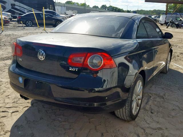 WVWFA71F27V041259 - 2007 VOLKSWAGEN EOS 2.0T L BLACK photo 4