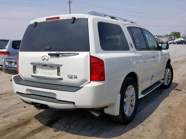 5N3AA08CX9N902609 - 2009 INFINITI QX56 WHITE photo 4