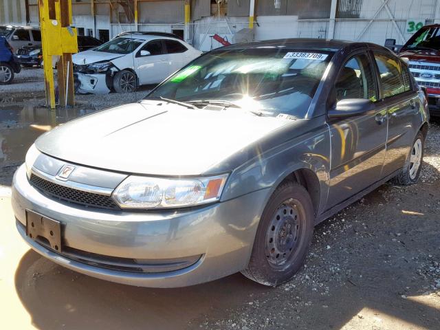 1G8AJ52FX4Z148894 - 2004 SATURN ION LEVEL GRAY photo 2
