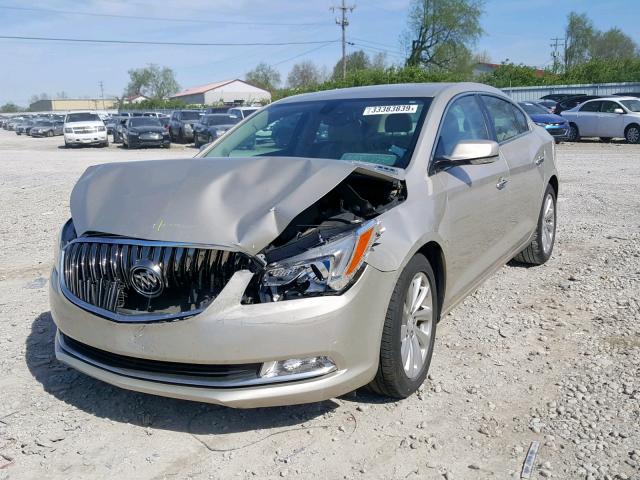 1G4GB5G34FF190747 - 2015 BUICK LACROSSE GOLD photo 2