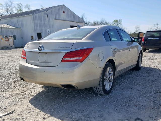 1G4GB5G34FF190747 - 2015 BUICK LACROSSE GOLD photo 4