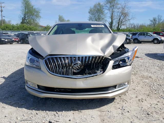 1G4GB5G34FF190747 - 2015 BUICK LACROSSE GOLD photo 9