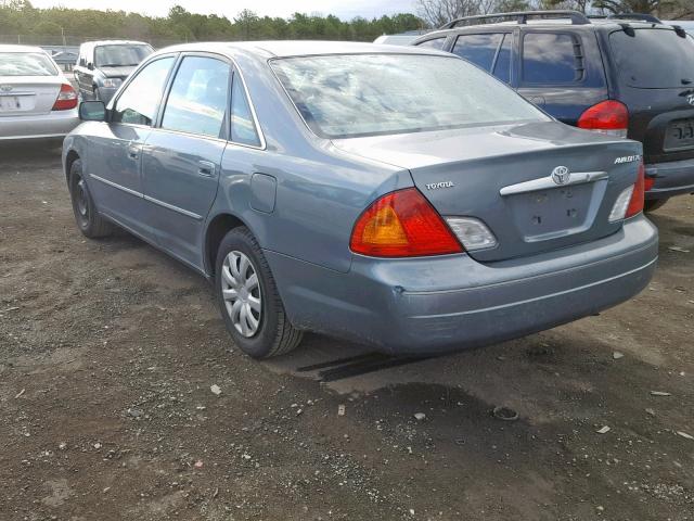 4T1BF28B22U264868 - 2002 TOYOTA AVALON XL TEAL photo 3