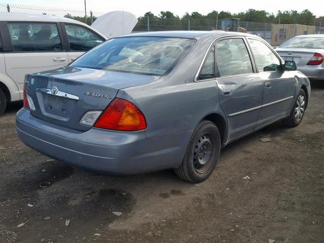 4T1BF28B22U264868 - 2002 TOYOTA AVALON XL TEAL photo 4