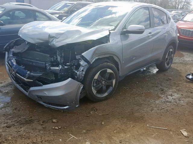 3CZRU6H5XJG708083 - 2018 HONDA HR-V EX SILVER photo 2