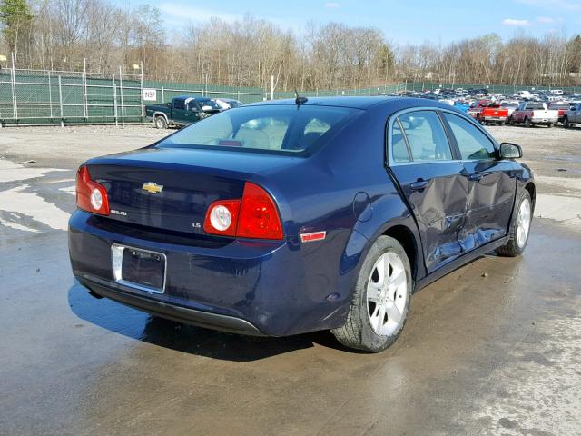 1G1ZG57B594157383 - 2009 CHEVROLET MALIBU LS BLUE photo 4