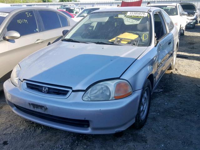 1HGEJ7121VL001175 - 1997 HONDA CIVIC HX SILVER photo 2