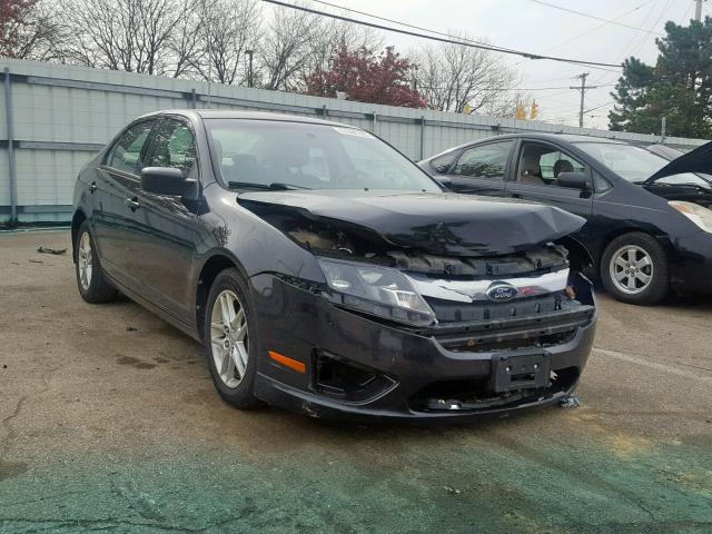 3FAHP0GA9AR398765 - 2010 FORD FUSION S BLACK photo 1